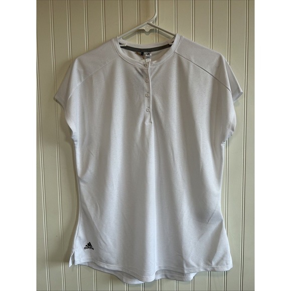 adidas Tops - Adidas new with tag women's size large essential short sleeve crew white golf
